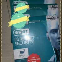 Jual ESET Internet Security 3 pc 3 user 1 tahun / anti ransomware Murah