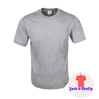 Premium Kaos Polos Halus -T-shirt -Abu-Abu Muda (Ash Sport)Cotton XL