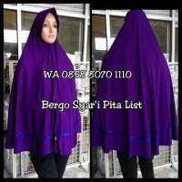 Jual Bergo Pita / Jilbab Kerudung Syari Hijab Instan Murah