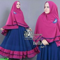 Bella syari/gamis mewah wanita dewasa/fashion muslim/gamis murah/FS