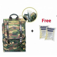 Tas bayi GabaG Calmo Army Thermal Cooler Diaper Bag Backpack Ransel