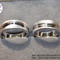 cincin nikah new platinum 90% + emas putih 9k