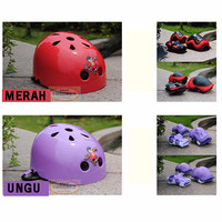 Helm+Dekker Pengaman Sepeda/Skuter/Sepatu Roda Anak DEWASA 6-16 tahun