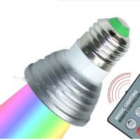 Jual Lampu Hias Mix Warna Warni Sorot Remote Control Bohlam LED Lampu Tidur Murah