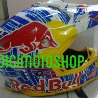 helm cross ktm redbull white