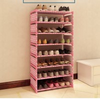 rak sepatu sandal susun 8 knockdown import impor / rak serbaguna unik