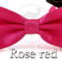 Jual dasi kupu kupu hot pink satin silk cocok utk pesta acara formal Murah