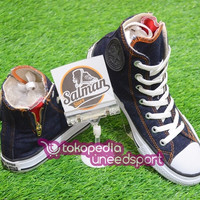Murah Sepatu Converse ALL STAR High Blue Denim Zip