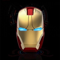 Jual Mouse Unik Wireless Iron Man Style Optical Mouse Silent Click 2.4Ghz Murah