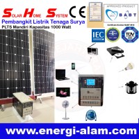 Solar Home System / Genset Panel Surya Tanpa BBM / PLTS Mandiri 1000W