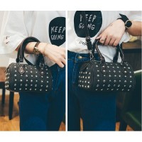 TAS SILINDER HANDBAG WANITA STUD SEQUINS UNIQLO FASHION KOREA UNIK CNK