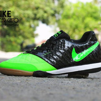 SEPATU FUTSAL NIKE LUNAR GATO HYPERFUSE GRADE ORI HIJAU STABILO