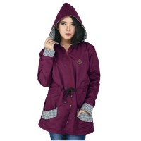 Jaket Parka Wanita Hoodie Korea Original Raindoz RSE058