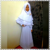 Gamis anak syari khusus putih