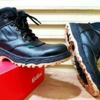 SEPATU KICKERS // SEPATU SAFETY BOOT KULIT SAPI ASLI // HITAM & COKLAT