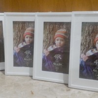 Jual Bingkai Foto Paket 4 Buah Ukuran 4R Putih - Frame Foto - Paket Bingkai Murah