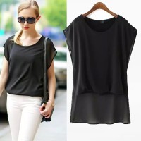 Baju Wanita Hitam Color Casual Size(S,M,L) Gaul/Model/Trendy 19375