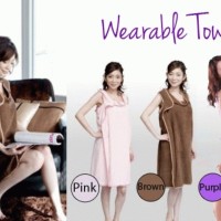Jual Wearable Baju Handuk Multifungsi ( Warna cek etalase ) Murah