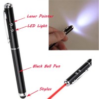 Jual 5 in 1 Stylus pad Capacitive Touch Pen Ballpoint Laser Pointer Senter Murah