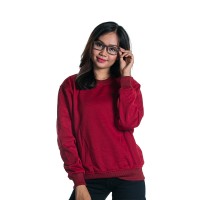 Jual JAKET BASIC WANITA SWEATER POLOS M- XL Murah