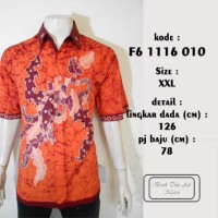 hem batik pria jumbo XXL 3L kemeja batik tulis etnik klaten F61116010