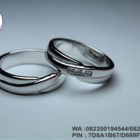 cincin nikah new platinum 25% + emas putih 14k