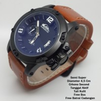 Jam Cowo Distro Gaul TANGAN QUIKSILVER NAM LT 06 COKELAT MUDA PUTIH S