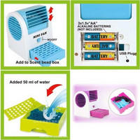 AC MINI PORTABLE DUDUK / KIPAS ANGIN ..