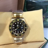 Jam Tangan Rolex GMT-Master ll All Gold Steel Black Swiss ETA 1:1