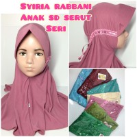 Jual jilbab hijab kerudung syiria rabbani rabani anak sd serut warna seri Murah