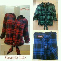 Jual crop tee flanel GS T580 Murah