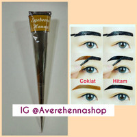 Jual HENNA ALIS CONE WARNA HITAM DAN COKLAT/TATTO ALIS Murah