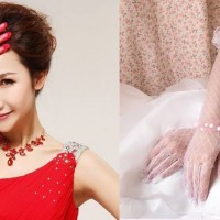 Jual Sarung Tangan gloves brokat aksesoris Wedding Dress Gaun Pengantin Murah