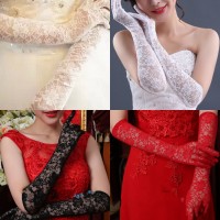 Jual Gloves sarung tangan brokat stretch tari dress wedding pengantin gaun Murah