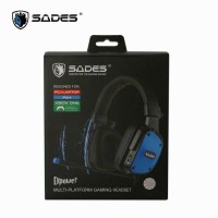 Jual Sades Dpower / D Power Headset Gaming Biru Hitam Murah