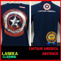 Jual KAOS BAJU DISTRO Murah Superhero Super Hero CAPTAIN AMERICA ABSTRACK Murah
