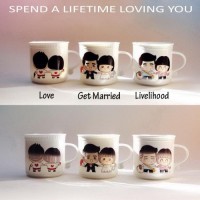 Jual Mug Ajaib / Magic Mug Love Lifetime untuk Couple Murah