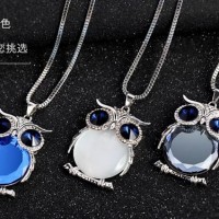 Jual aksesoris kalung import drama korean-kalung korea murah owl Murah