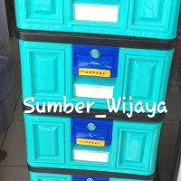 Jual Lemari Laci Plastik Napolly 5 Susun - STA 5000 BK1 Murah