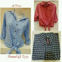 Jual Kemeja crop tee Flanel GS T577 Murah