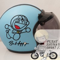 Helm Bogo Doraemon / Cute / Animasi / Blue