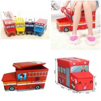 Jual Toy box bus ( storage kotak tempat mainan kursi serbaguna buku boneka Murah