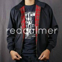 Jual Jaket Harrington Redcalmer original - Navy tartan Murah