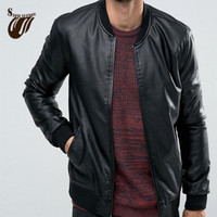 Jual JAKET BOMBER SEMI KULIT PREMIUM Murah