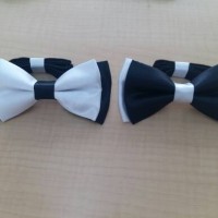 Jual dasi kupu-kupu hitam putih Murah