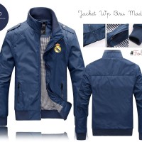 Jual Jaket Wp Biru Real Madrid | Jaket Motor Tersedia Semua Klub Murah