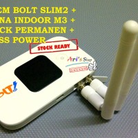 Jual MODEM WIFI MIFI 4G BOLT SLIM2 SLIM 2 E5577 UNLOCK GSM + ANTENA M3 Murah