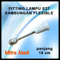 Fitting E27 Panjang 18 cm Model Kabel Fleksibel