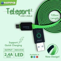 Teleport Versi 2 Micro USB Kabel Data Charger Xiaomi OPPO Samsung BB