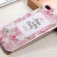 CASE CASING FLOWER MOTIF IPHONE 6/6S 6PLUS/6S PLUS 7 DAN 7 PLUS EPIC